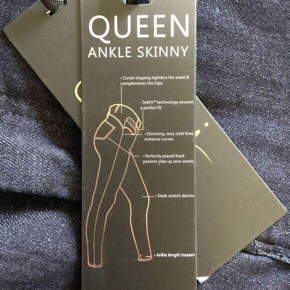 YSJ Skinny Stirrup Queen Ankle Jeans - Picture 8 of 11